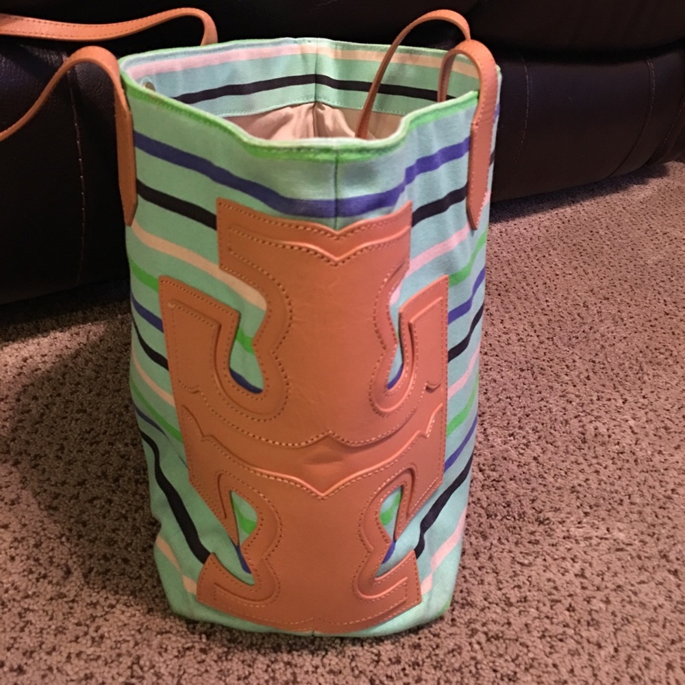 Tory Burch large tote canvas bag - Picture 2 of 6